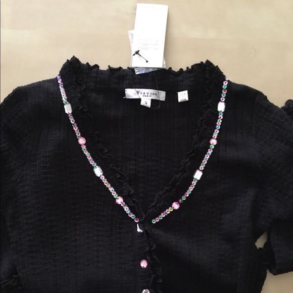 Rare Vertigo Paris Embellished Cardigan - Picture 8 of 8